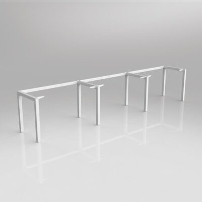 OL Axis Single Sided 3-User Workspace Frame to Suit 1200mm x 600mm